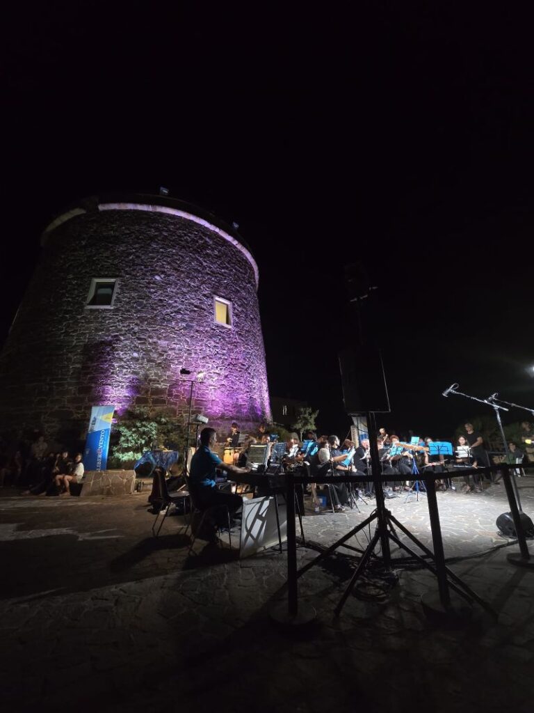 La banda di Calasetta, che ha suonato alla premiazione
