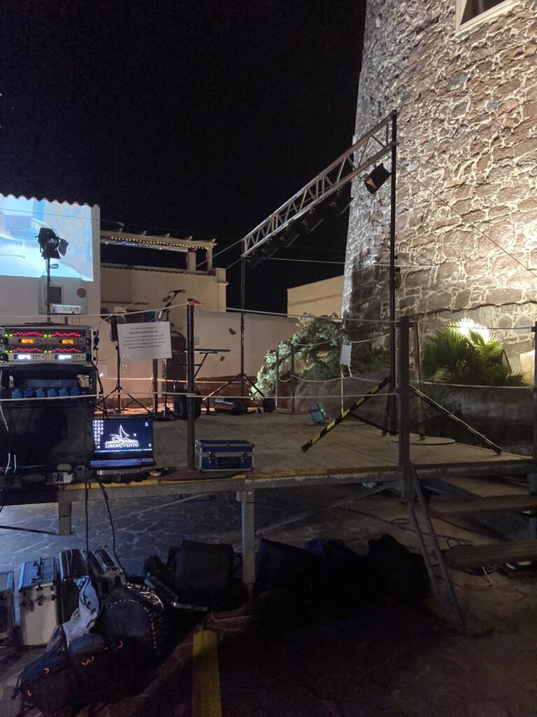 Il palco dove si è svolta la premiazione