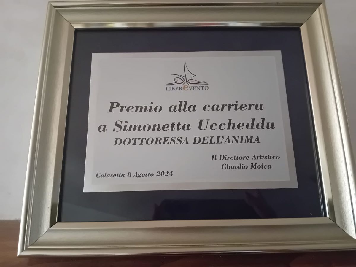 Premio alla Carriera Simonetta Uccheddu - targa